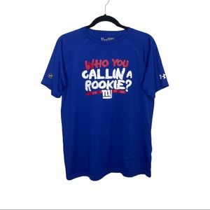 Blue Size YXL Under Armour NFL Combine Authentic Giants Graphic T